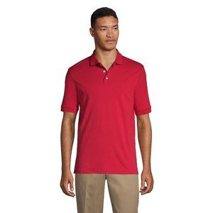 Lands' End SCH UNI Men's Short Sleeve Interlock Polo,  NWT